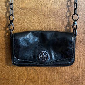 Tory Burch Leather Black Cross Body Chain purse
